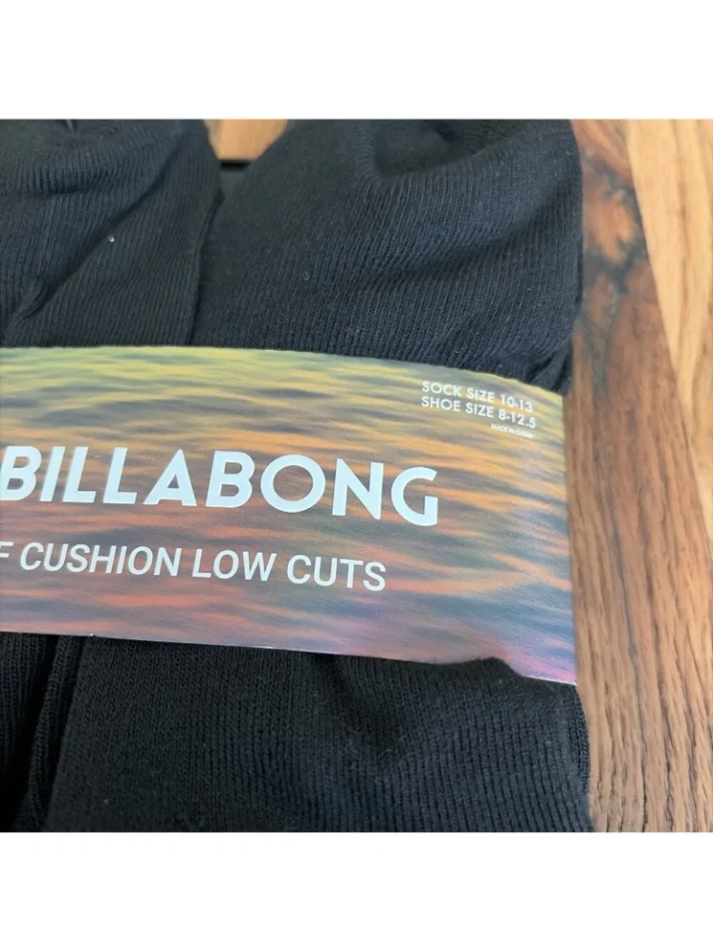 Billabong Mens 8 Pack Black Half Cushion Low Cut Socks Size 10-13 NWT